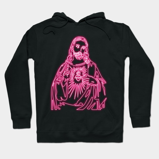 Immaculate heart of Jesus Hoodie by la chataigne qui vole ⭐⭐⭐⭐⭐